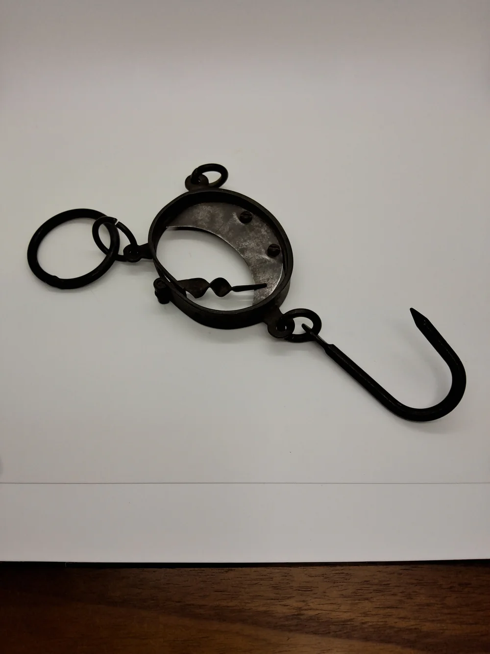 Primitive Antique Rusty Iron Scale with Hanging Hook ~ Rare Find~